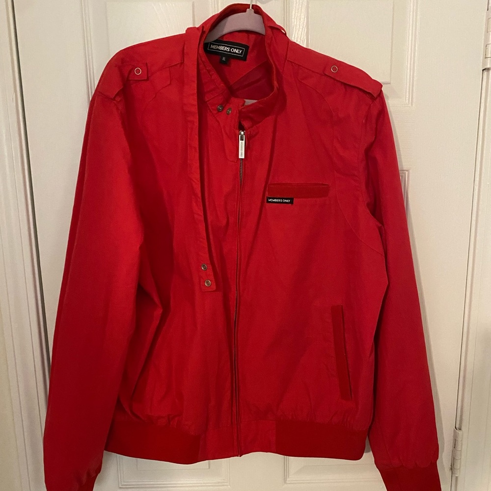 Member's Only Jacket, Red, size XL